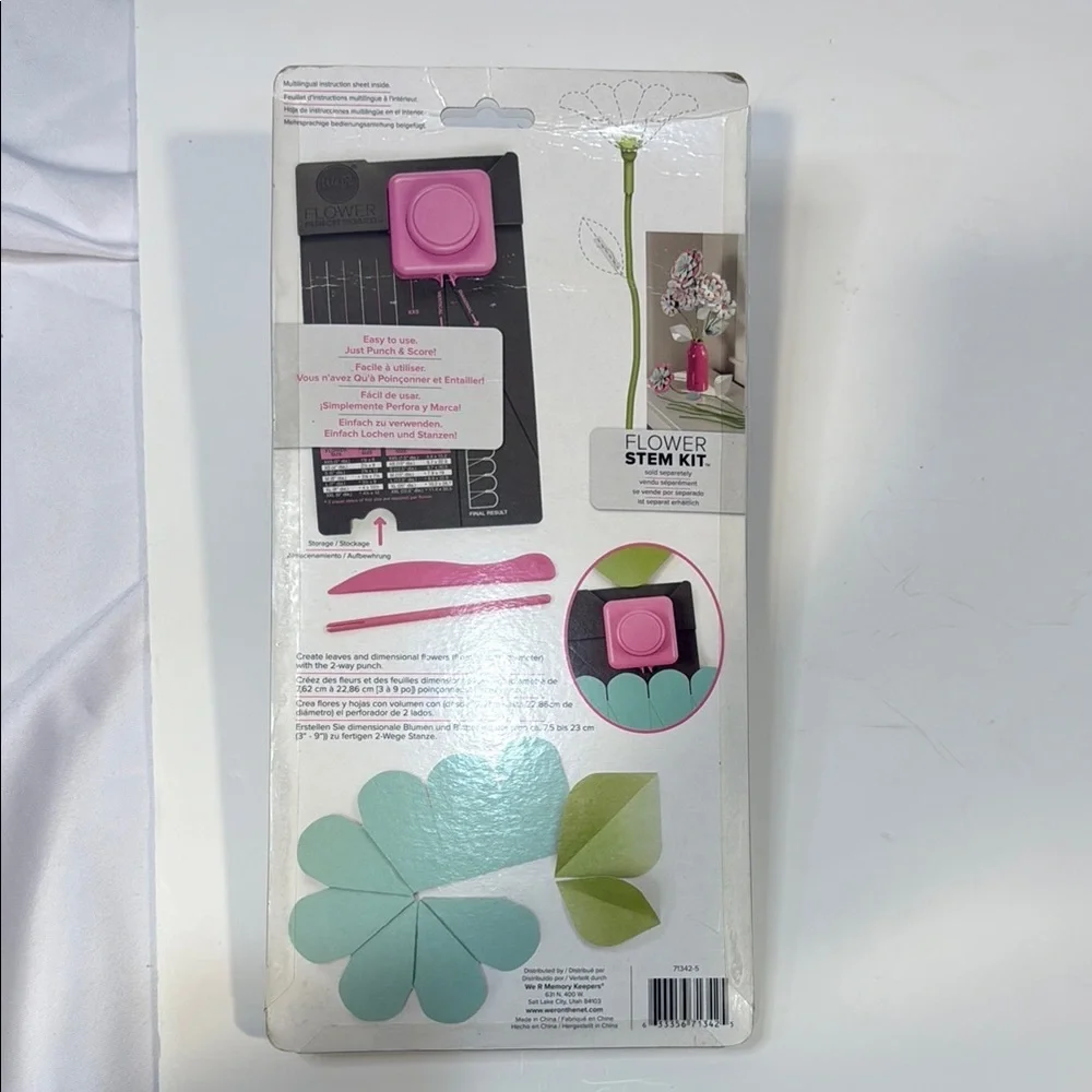 We R Memory Keepers Flower Punch Board - Pink - Picture 2 of 5